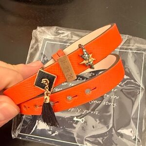 Keep Collective Burnt Orange LeatherWrap Bracelet